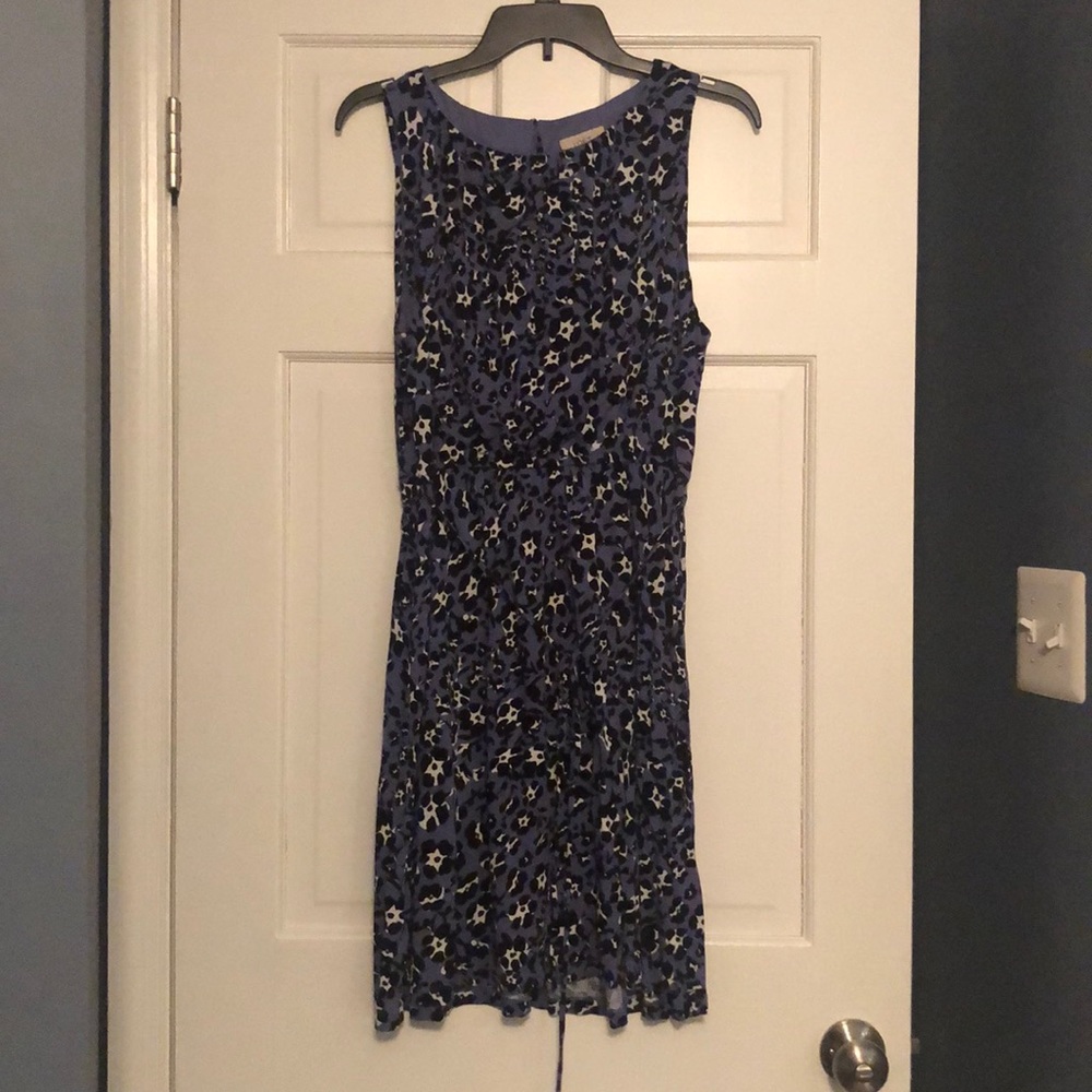 Purple printed loft dress